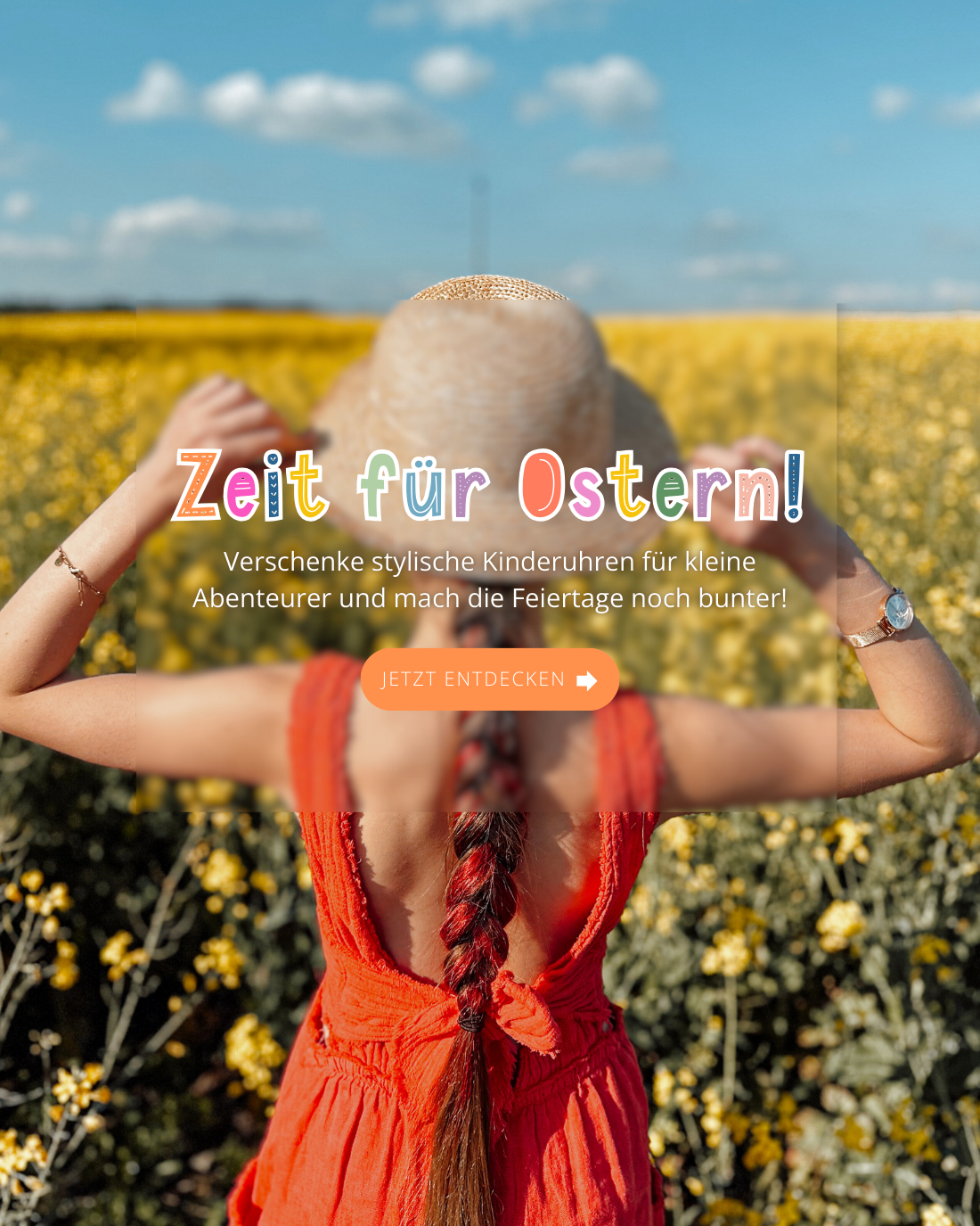 Zeit für Ostern! Verschenke stylische Kinderuhren für kleine Abenteurer und mach die Feiertage noch bunter!